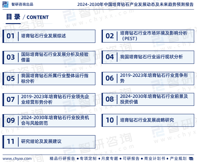 EMC易倍体育 易倍EMC智研咨询发布：中国培育钻石行业市场研究报告（2024-2030年）(图2)